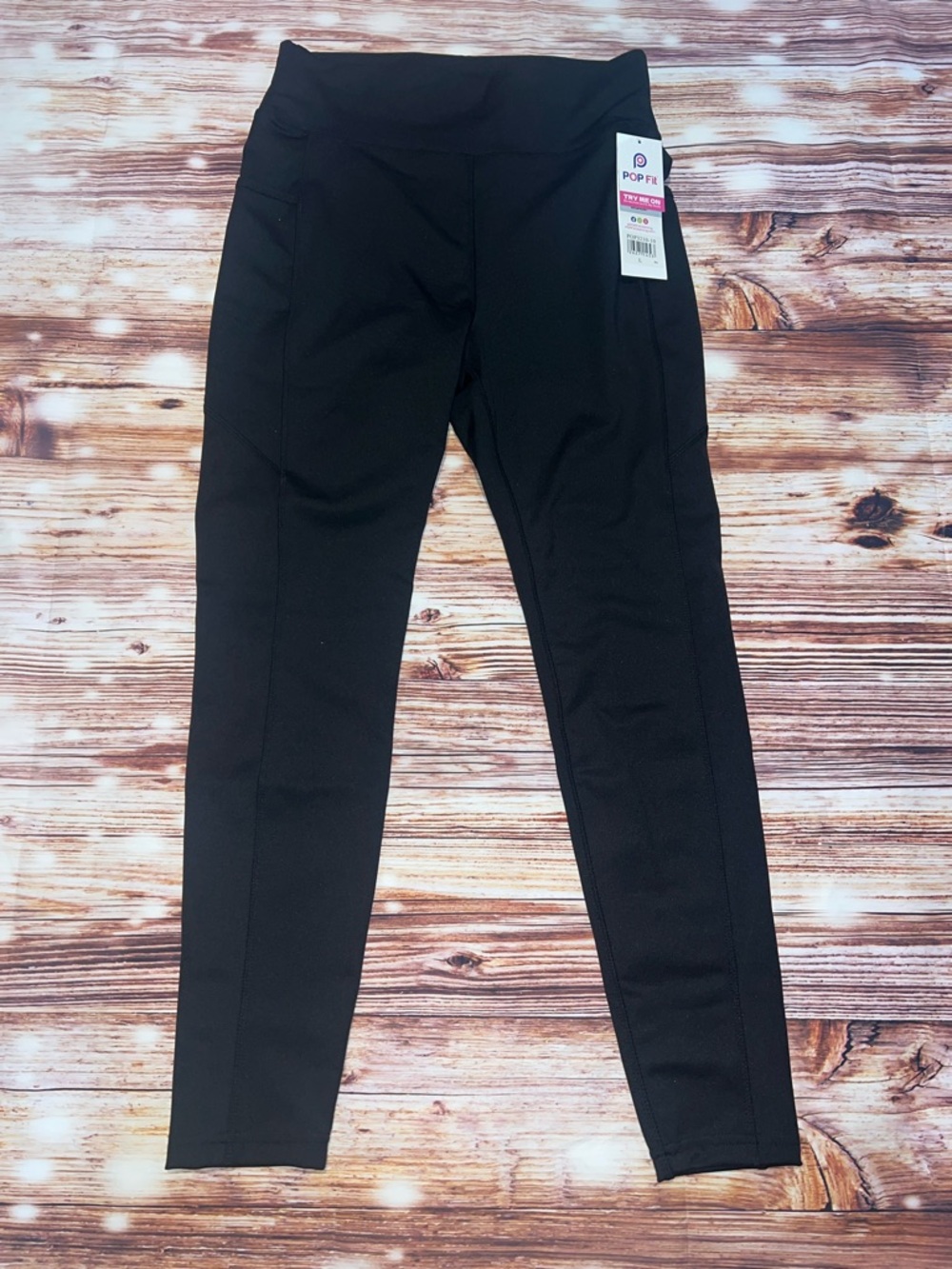 POP Fit Black Slim Active Leggings